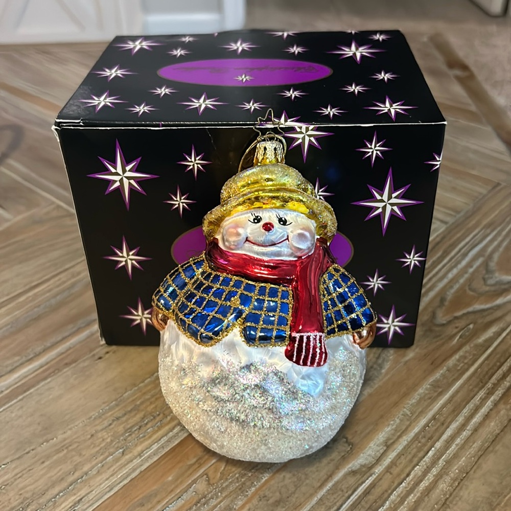 Christopher Radko Snowman Ornament